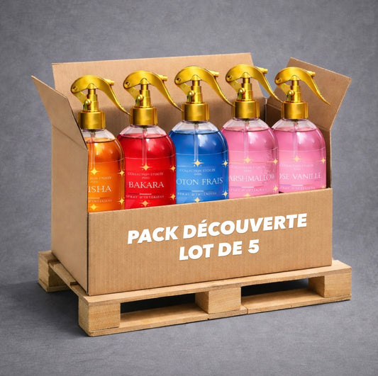 Lot de 5 spray textile - Collection étoilée